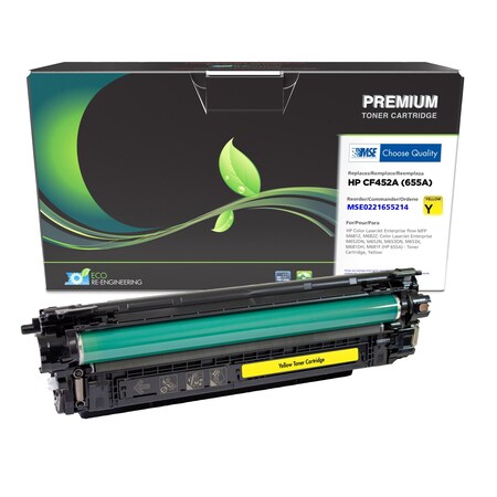 Mse Remanufactured Yellow Toner Cartridge for HP CF452A (HP 655A) MSE0221655214